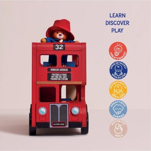 Paddington drewniany piętrowy autobus zabawka dla dzieci auto Le Toy Van